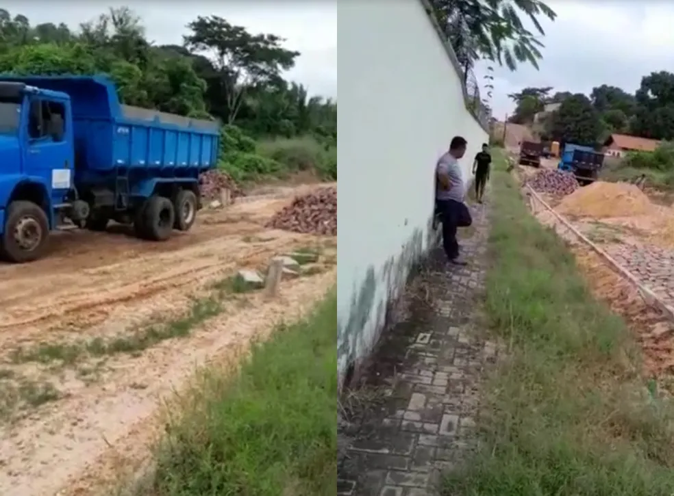 Empresa retira calçamento de rua em Teresina por falta de pagamento; 'sonhamos com isso há anos', diz morador — Foto: Arquivo pessoal