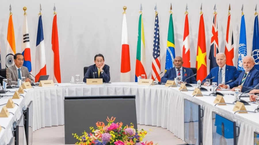 O presidente Lula participa de encontro da cúpula do G7 em Hiroshima, no Japão Imagem: Ricardo Stuckert