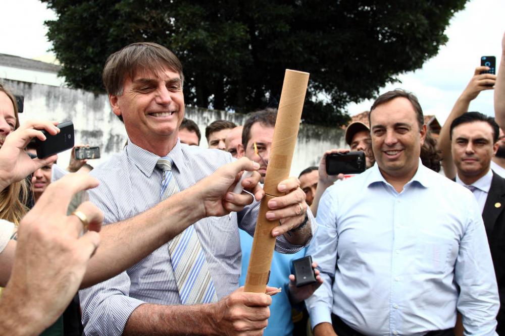 Jair Bolsonaro e Fernando Francischini, quando ambos ainda eram deputados federais - Paulo Lisboa - 04.mar.16/Folhapress