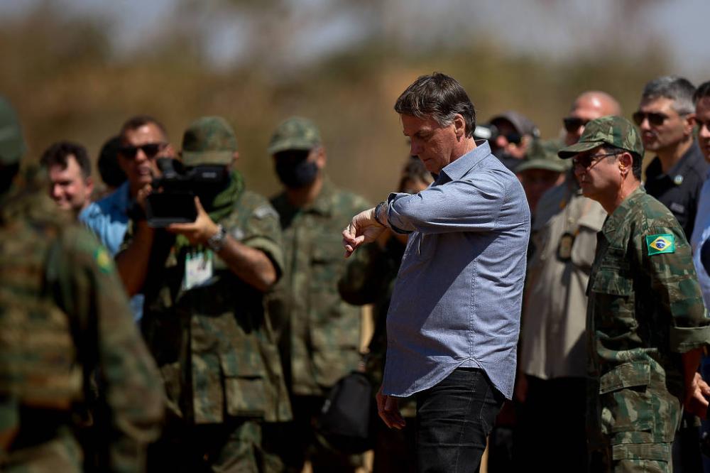 Jair Bolsonaro acompanha a Operação Formosa, principal treinamento terrestre da Marinha - Pedro Ladeira - 16.ago.2021/Folhapress