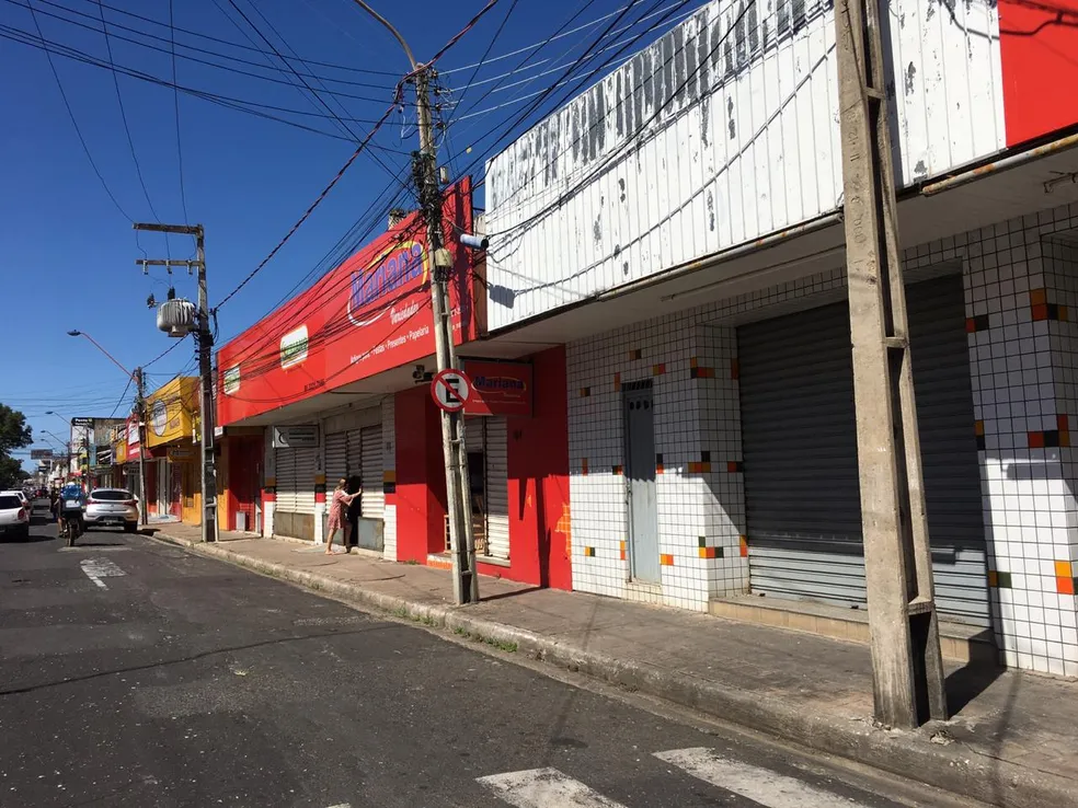 Comércio de Teresina está fechado há cerca de 90 dias devido à pandemia — Foto: Murilo Lucena