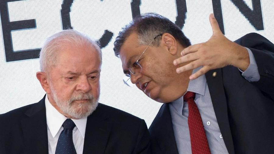 O presidente Lula (PT) e o ministro da Justiça, Flávio Dino | Imagem: REUTERS/Adriano Machado