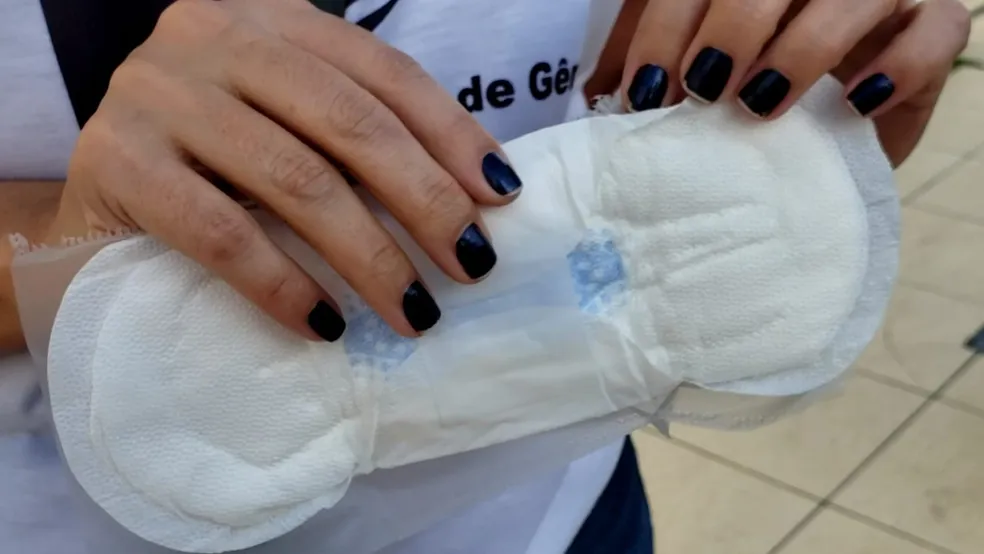 Muitas pessoas que menstruam não têm acesso a absorventes íntimos — Foto: Alice Sousa