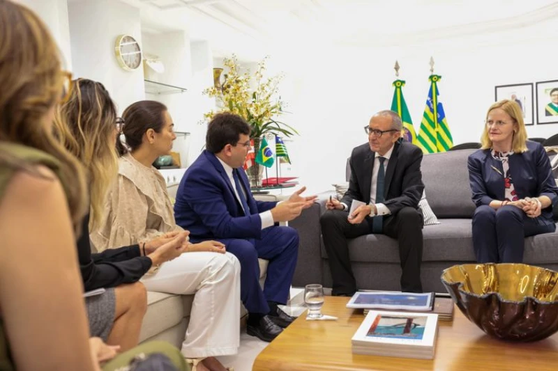 Rafael Fonteles e embaixador da Áustria debatem sobre energia limpa
