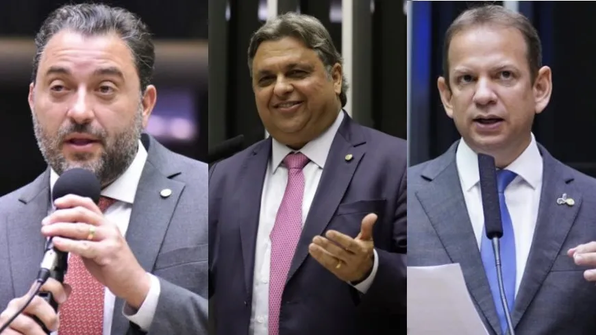 Deputados piauienses Átila Lira, Júlio Arcoverde e Castro Neto | Foto: Câmara dos Deputados