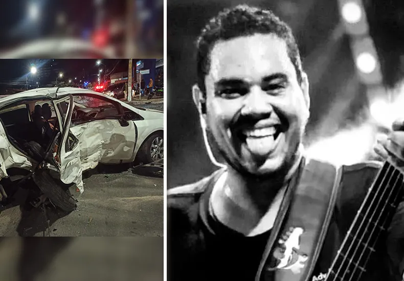 Vídeo mostra momento em que músico é sacado de carro após batida com suspeitos em fuga