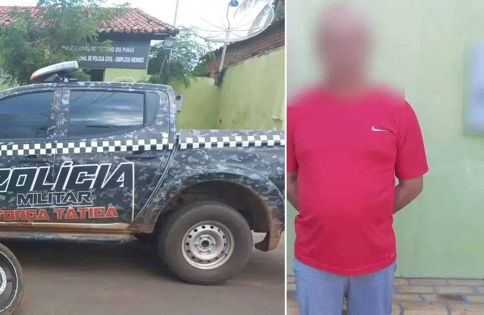 Condenado por estuprar filha em SP é preso escondido no interior do Piauí