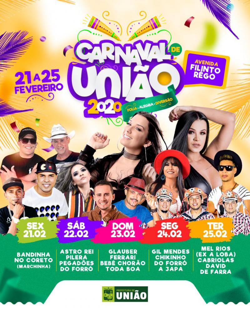 Carnaval de União: terá cinco dias de festa com resgate de tradição