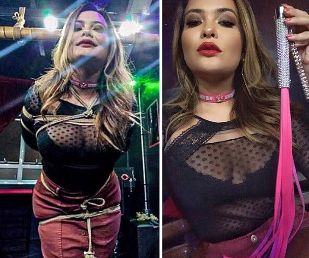 Geisy aparece atada em casa sadomasô e diz que é inesquecível