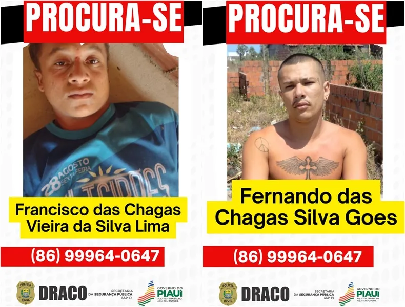 Fotos: Polícia Civil do Piauí 