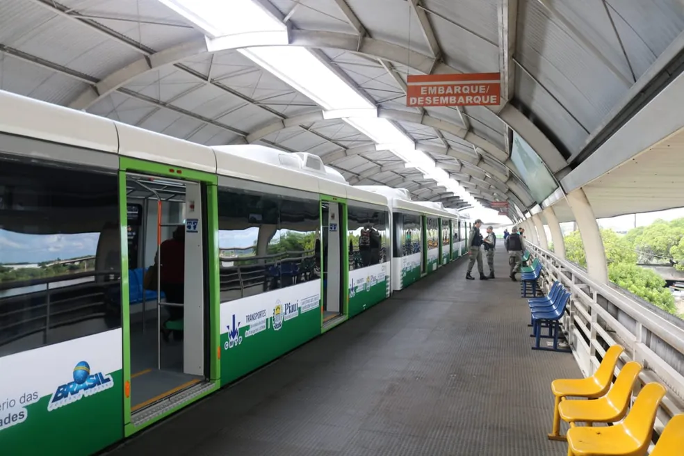 Metrô de Teresina passa a funcionar com tarifa zero — Foto: Lucas Marreiros