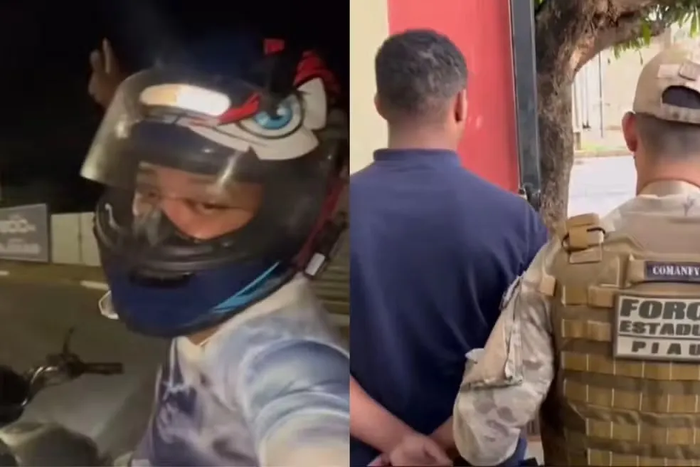 Jovem de 21 anos é preso suspeito de gravar 'grau' e divulgar nas redes sociais — Foto: Divulgação/SSP-PI