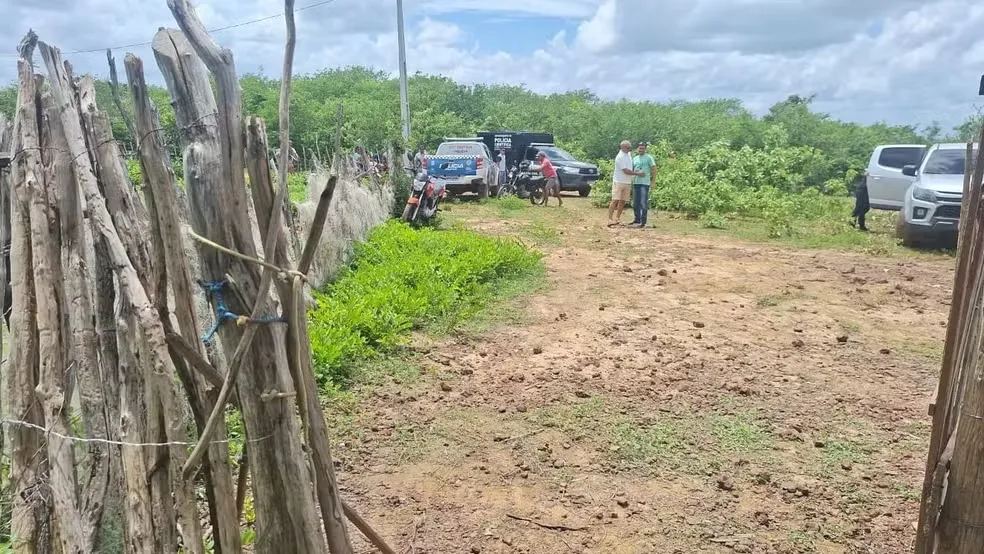 Corpo é encontrado enterrado em matagal; polícia suspeita que seja de desaparecido — Foto: Divulgação/PMPI
