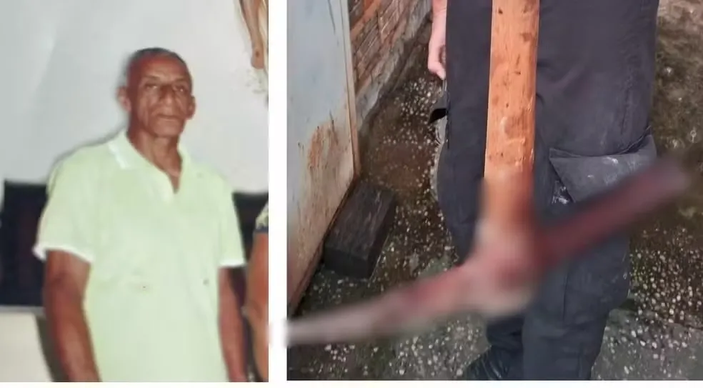 Raimundo foi morto com diversos golpes de picareta na cabeça — Foto: Reprodução