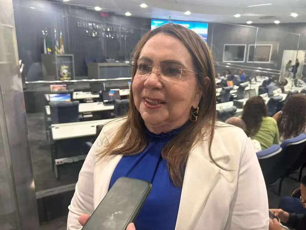 Teresinha Medeiros (MDB) tomou posse como vereadora na Câmara Municipal de Teresina (CMT) — Foto: Eric Souza
