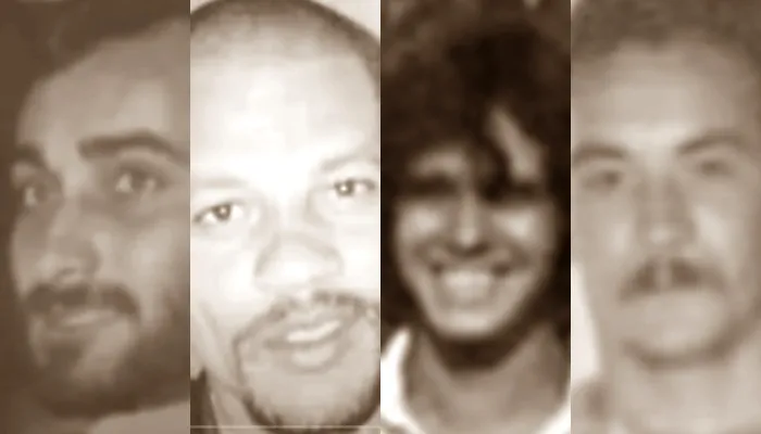 As vítimas da chacina: os empresários Luís Paulo Cronemberg, Vanderli Correia da Silva, Aires José da Silva e o motorista Manoel Pereira