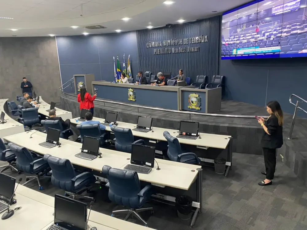 Plenário vazio na Câmara de Teresina (Foto: Jonas Carvalho)