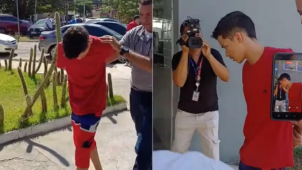 Suspeito de envolvimento na morte de adolescente em escola de Teresina é preso — Foto: Kelvyn Coutinho/Rede Clube