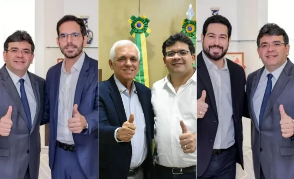 O governador se reuniu com o vice-governador e seus filhos (Foto: Reprodução)