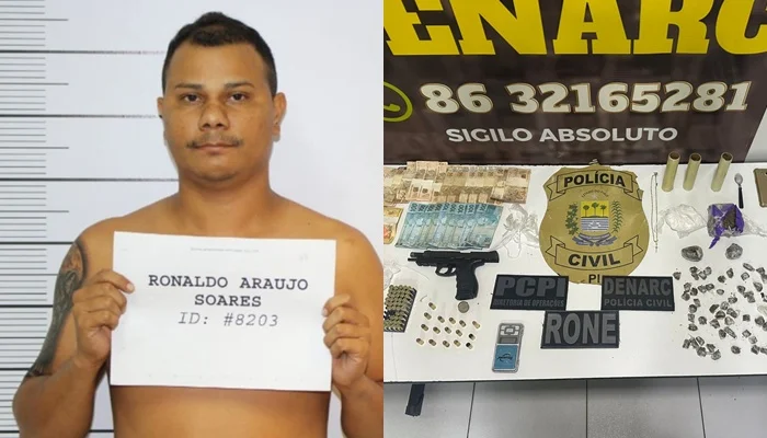 Homem é preso com cinco mandados de prisão (Foto: divulgação/ Polícia Civil)