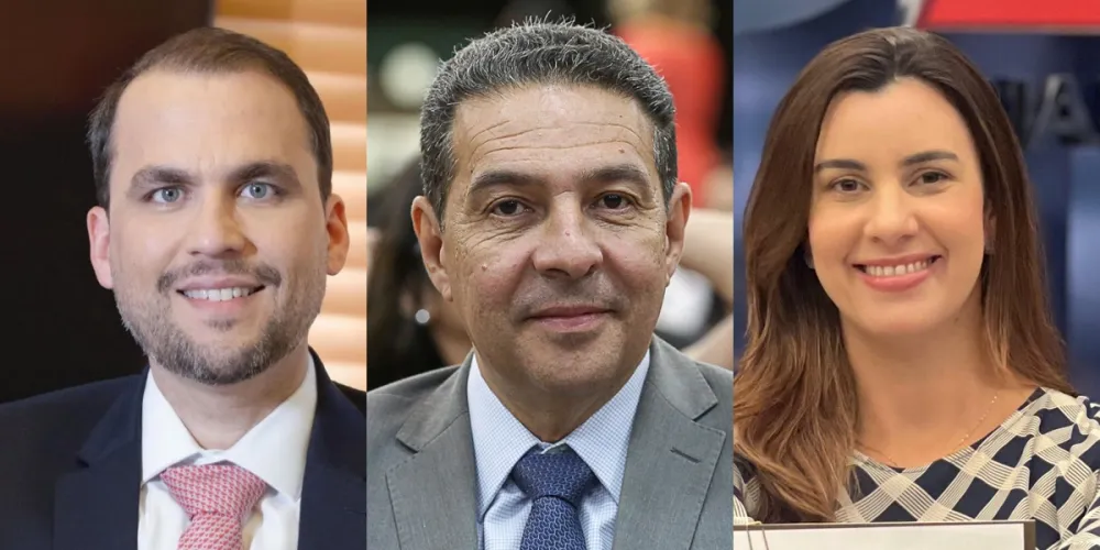 Mário Basílio, Sigifroi Moreno e Gisela Freitas