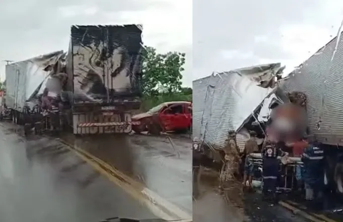 Acidente fatal na BR-135, em Corrente do Piauí. 