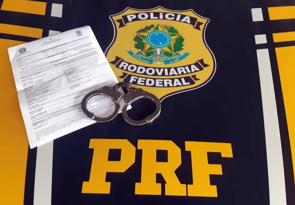 PRF prende foragido da Justiça na BR-343, em Teresina — Foto: Divulgação/PRF