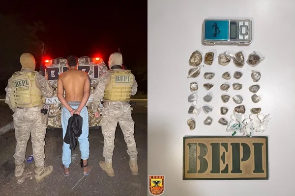 Ação realizada pela Polícia Militar (Foto: PMPI/ ascom)