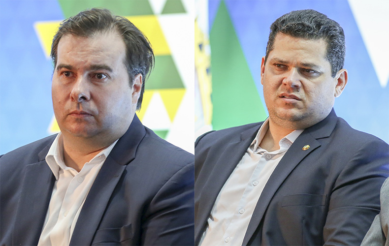 Maia e Alcolumbre criticam atitude de Bolsonaro por ir a ato