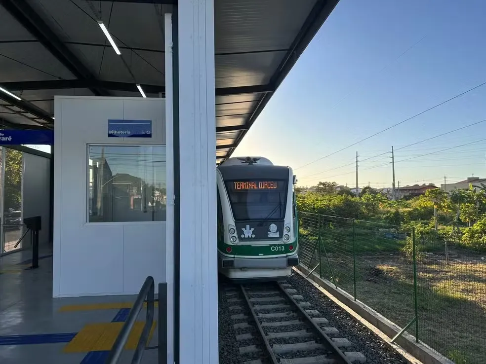 Estação de metrô do Terminal Itararé, na Zona Sudeste de Teresina — Foto: Eric Souza