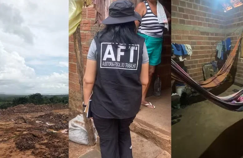 Vinte trabalhadores são resgatados de condições análogas à escravidão em obra pública no Piauí (foto: reprodução)