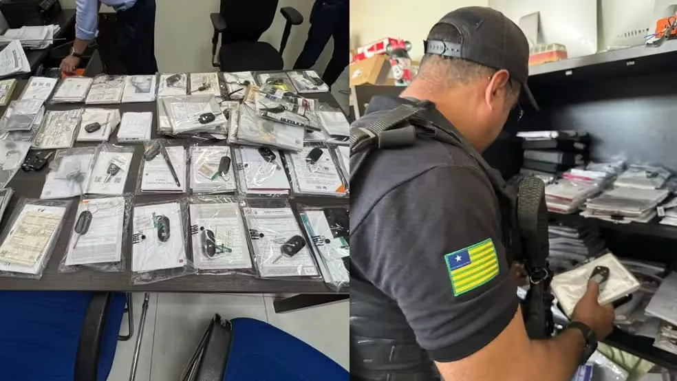 Empresário é preso suspeito de aplicar golpes de R$ 8 milhões com venda irregular de veículos em Teresina — Foto: Reprodução/PCPI
