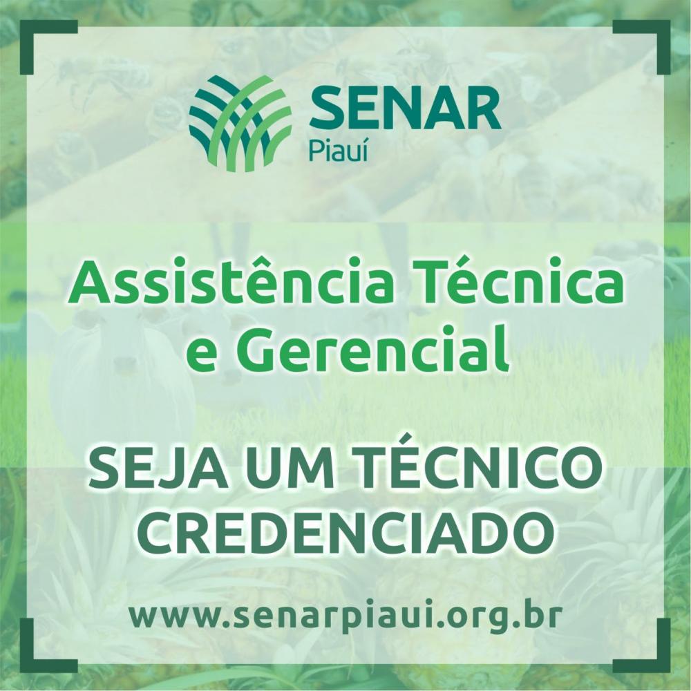 Senar-PI abre credenciamento para vaga em assistência técnica