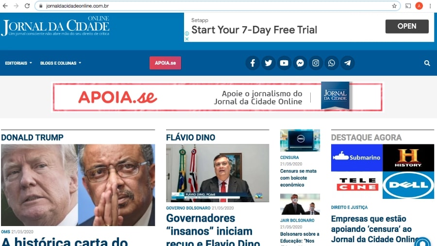 Após 'bronca' de Carlos Bolsonaro, BB volta a anunciar em site de 