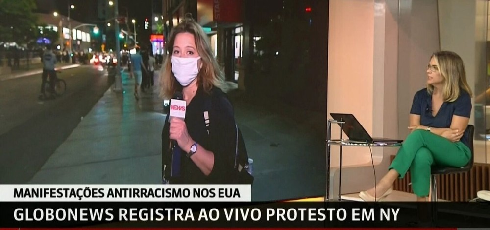 Com menos destaque aos atos nos EUA, CNN perde da GloboNews 