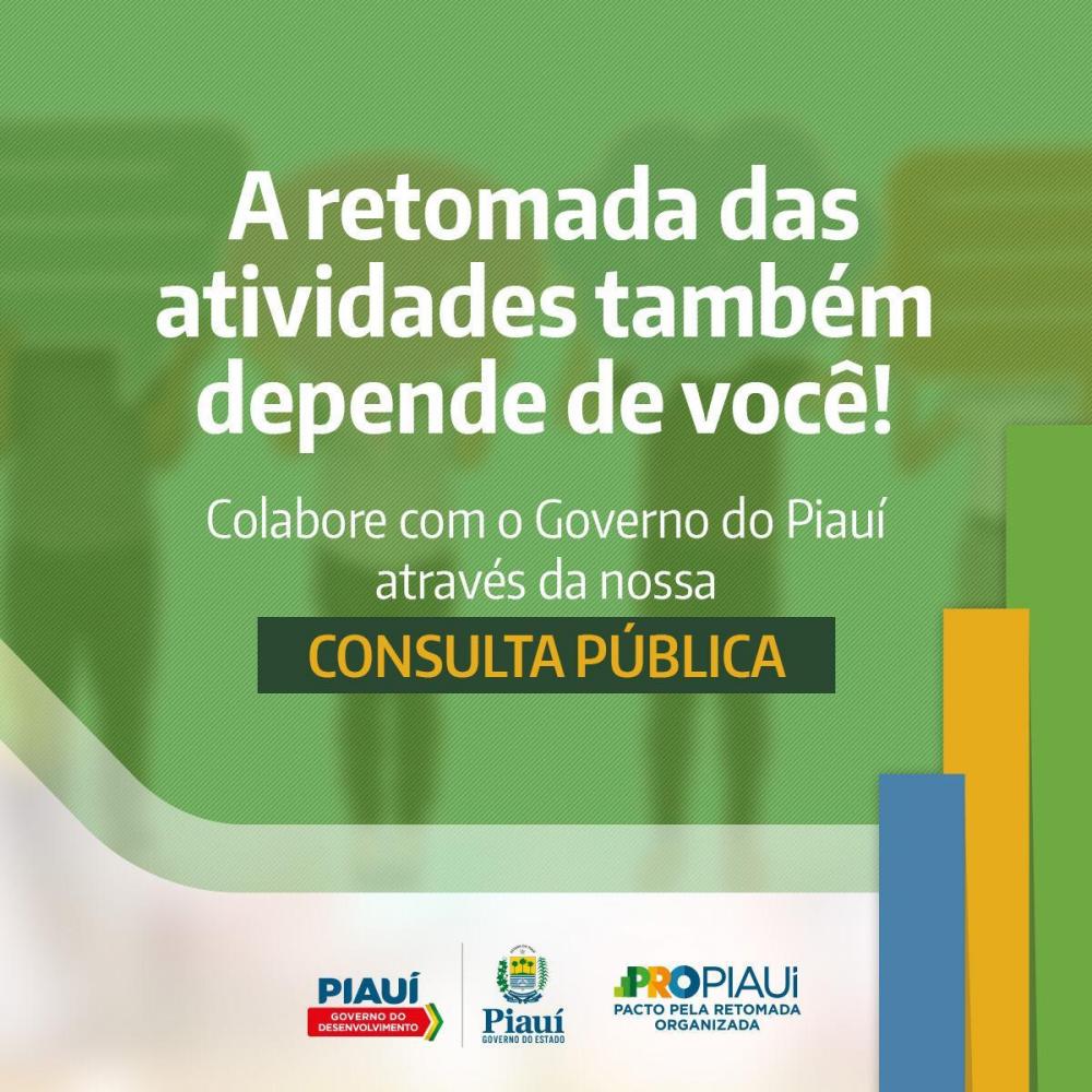 Consulta pública sobre retomada da economia está disponível 