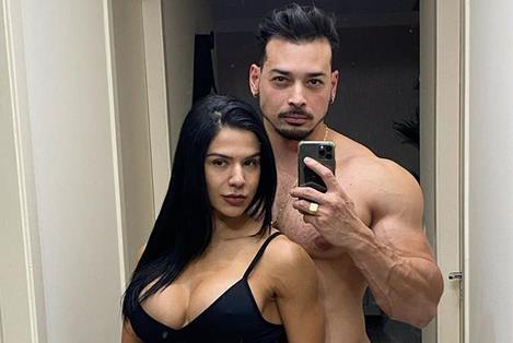 Felipe Franco assume romance com musa fitness Eva Andressa