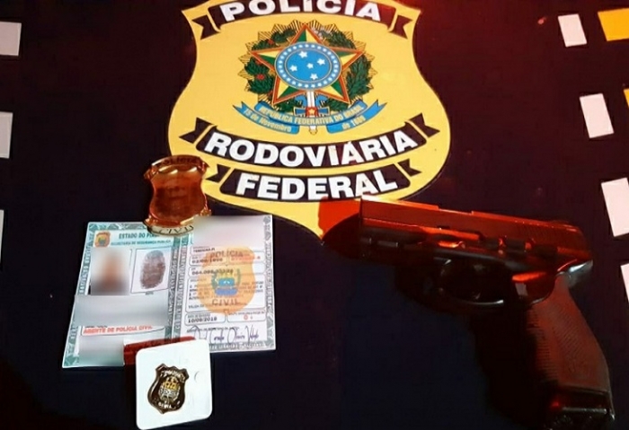 Falso Policial é preso pela PRF durante fiscalização na BR 343