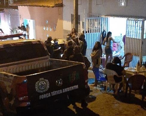 PM acaba com festas clandestinas nas zona Sul e Norte de Teresina