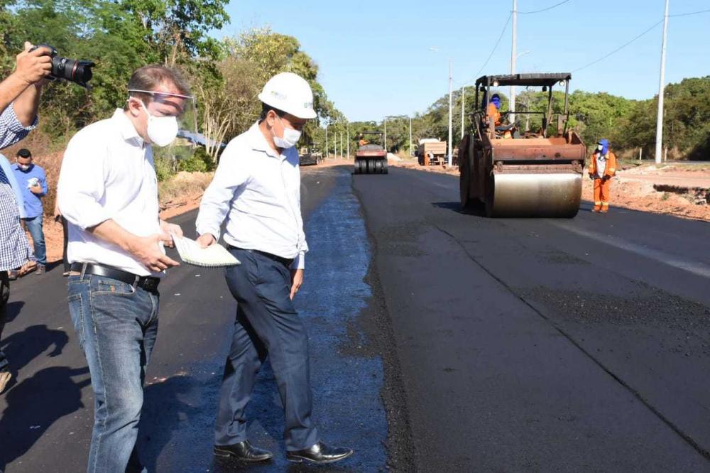 Governador acompanha obras da BR 343 e anuncia conclusão até o Natal