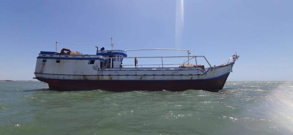 Navio apreendido em área de preservação no Piauí tinha 12 toneladas de óleo diesel a bordo