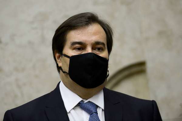 O presidente da Câmara, Rodrigo Maia
