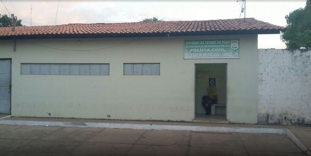 Sede da delegacia de Polícia Civil em União, no interior do Piauí — Foto: Washington Franklin/TV Clube 