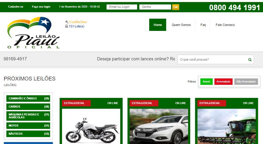 Site de leilões virtuais falsos é alvo de denúncias e investigação no Piauí