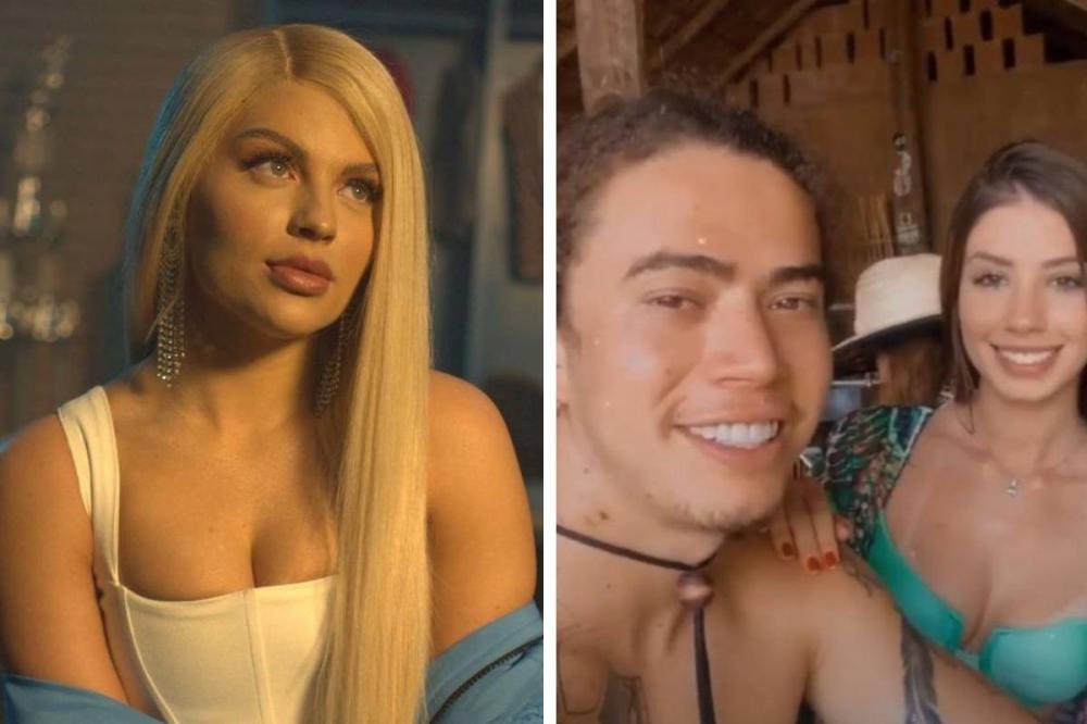 Luísa Sonza e o ex-marido, Whindersson Nunes, com seu novo affair, Maria Lina Deggan (Foto: Reprodução/Instagram)