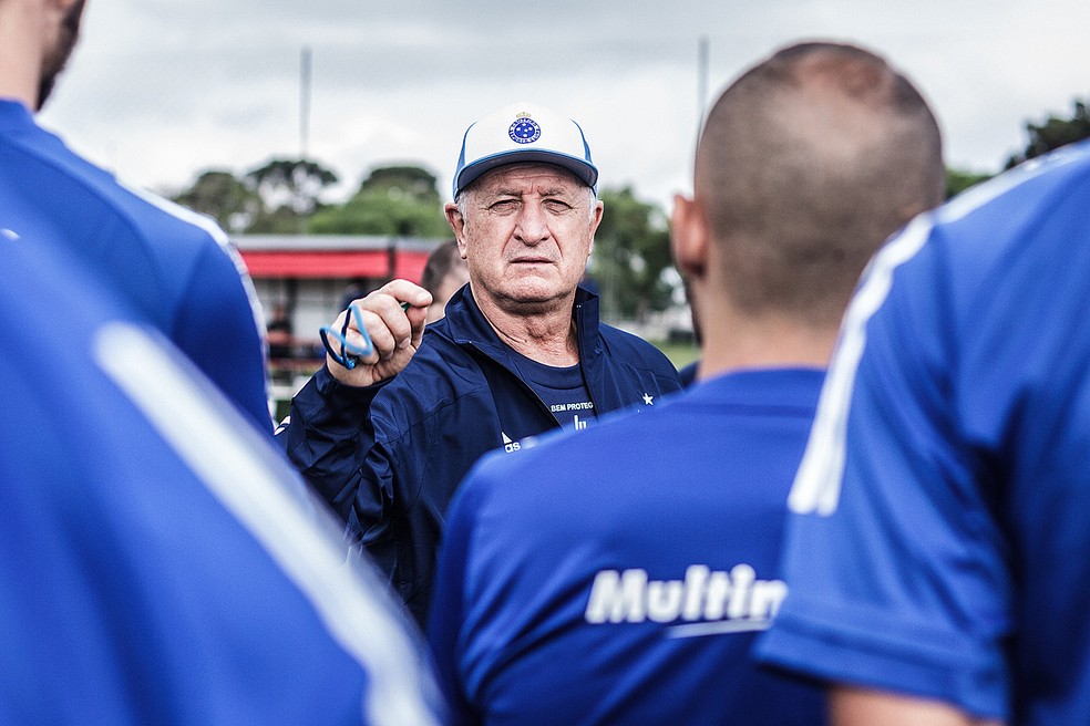 Felipão está invicto no Cruzeiro na segunda passagem pela Toca da Raposa — Foto: Gustavo Aleixo/Cruzeiro