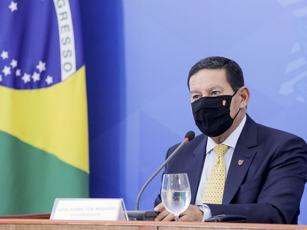 Vice-presidente, Hamilton Mourão — Foto: Romério Cunha/VPR