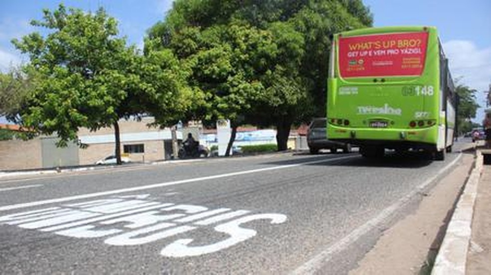 Corredor de ônibus em avenida no bairro Dirceu Arcoverde. — Foto: Divulgação/Prefeitura de Teresina