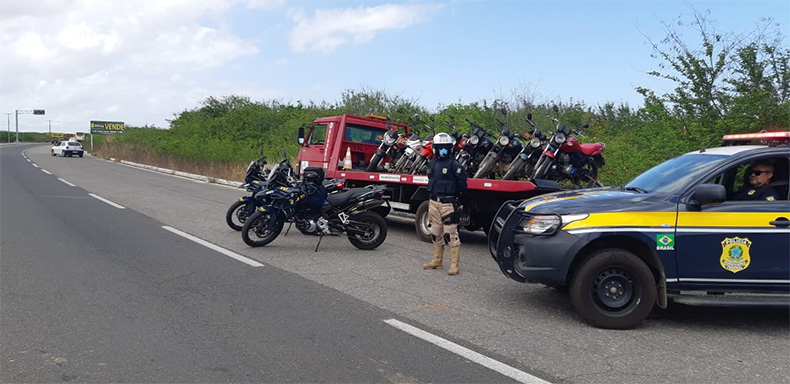 Operação da PRF prende seis e apreende quase 40 motos no Piauí 