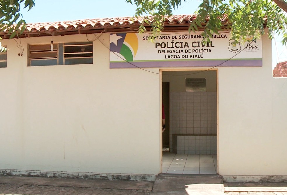 Delegacia de Lagoa do Piauí — Foto: Reprodução/TV Clube
